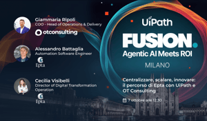 OT Consulting ed EPTA a UiPath FUSION Milano